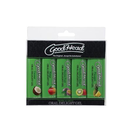 GoodHead Tropical Fruits Oral Delight Gel - Asst. Flavors Pack of 5