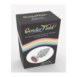 Gender Fluid Excite! Ribbed Plug - Silver
